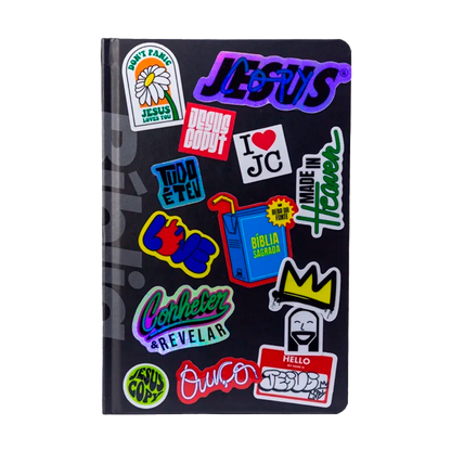 Bíblia Sticker 2.0 Preta - NVI - Jesus Copy